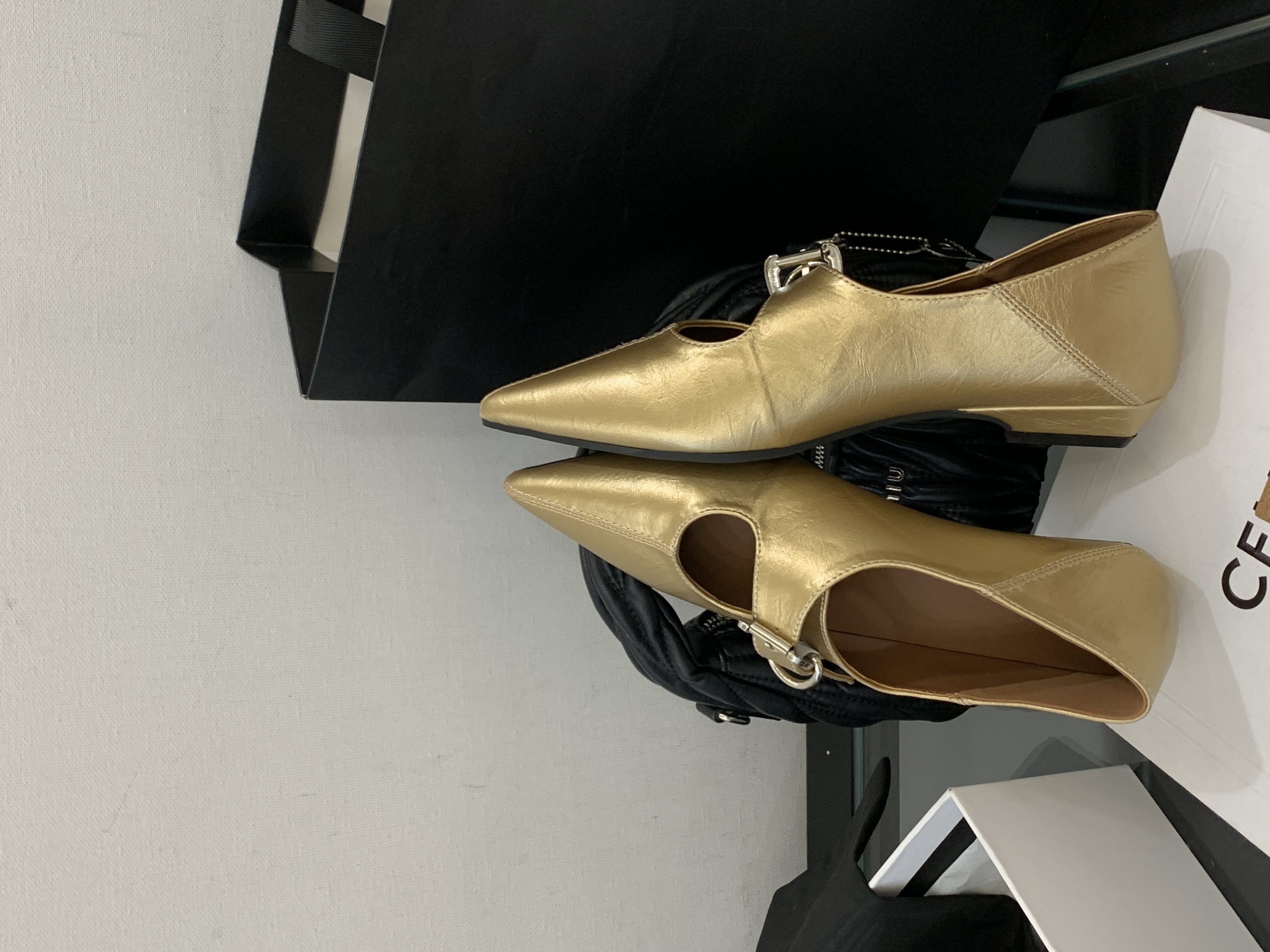 2025 New Pointed Toe Low Heel Mary Jane Shoes Shallow Mouth One-Strap Buckle Fashion Comfortable Flat Shoes for Women - Image 3