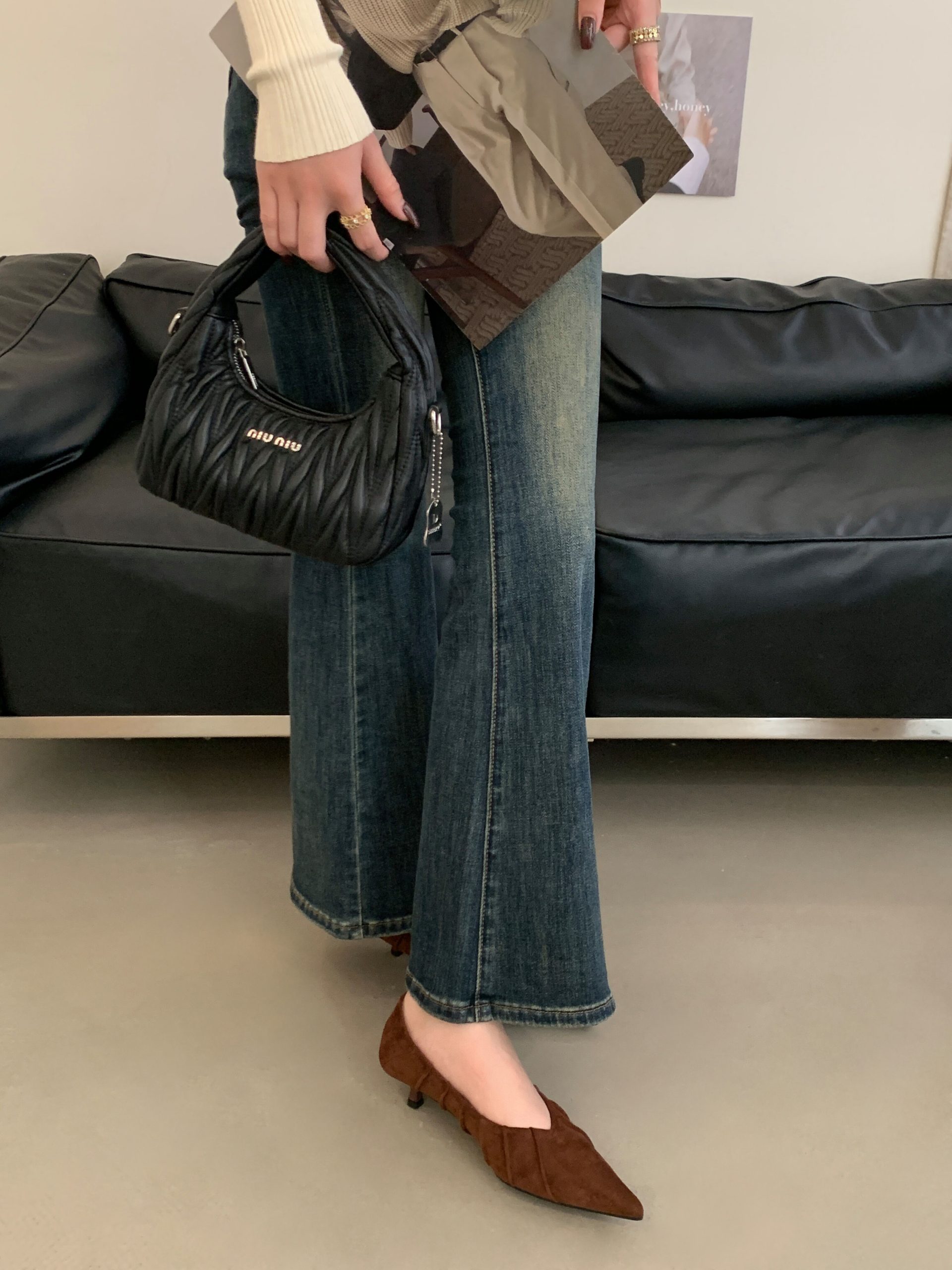 2025 New French Style Low Heel Shallow Mouth Women's Shoes Fashion Comfortable Versatile Simple Flats - Image 4
